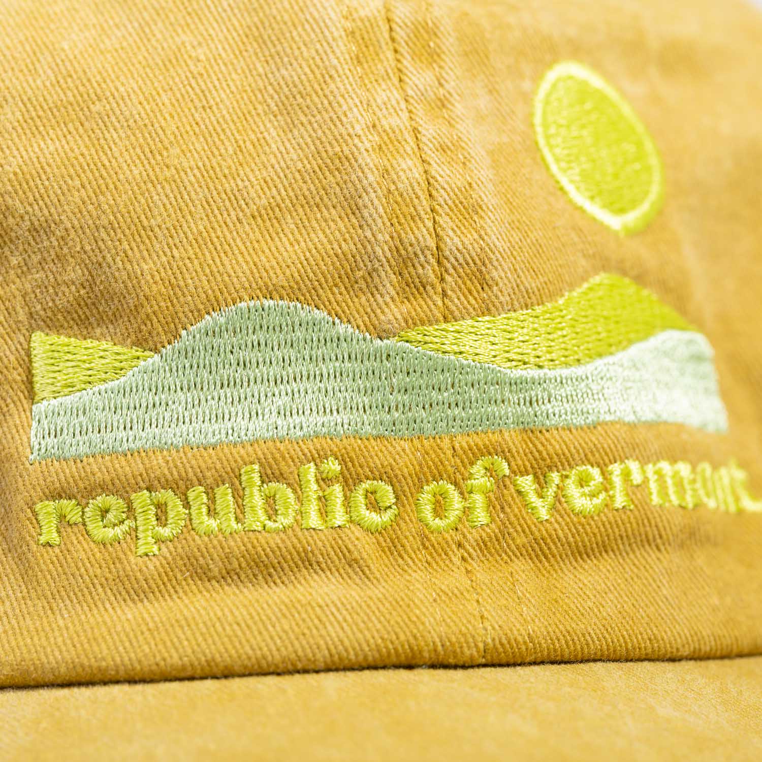Embroidered Vermont landscape dad hat product photo