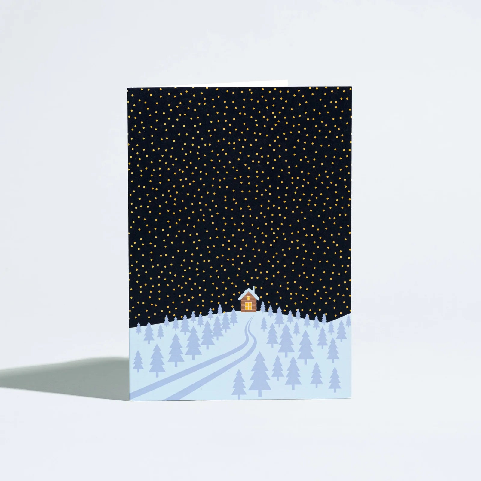 Snowy Cabin - Illustrated Vermont Card