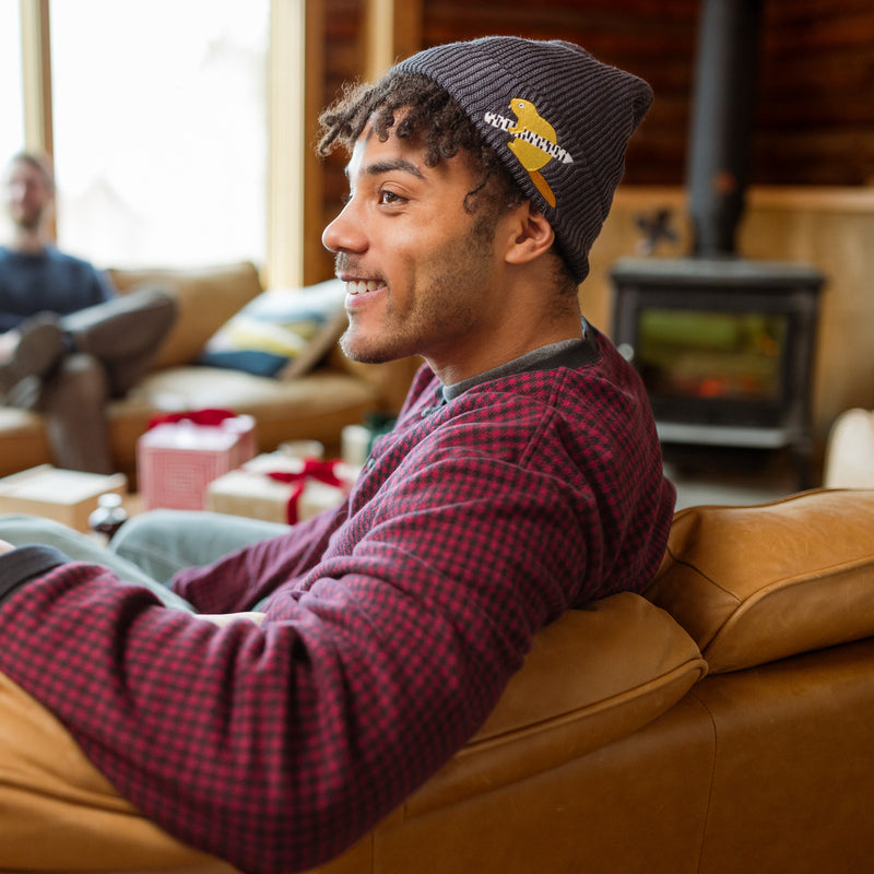 beaver knit beanie
