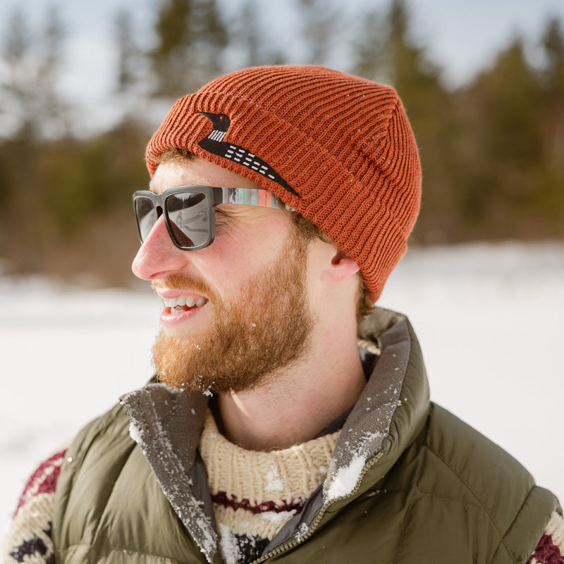 loon knit beanie