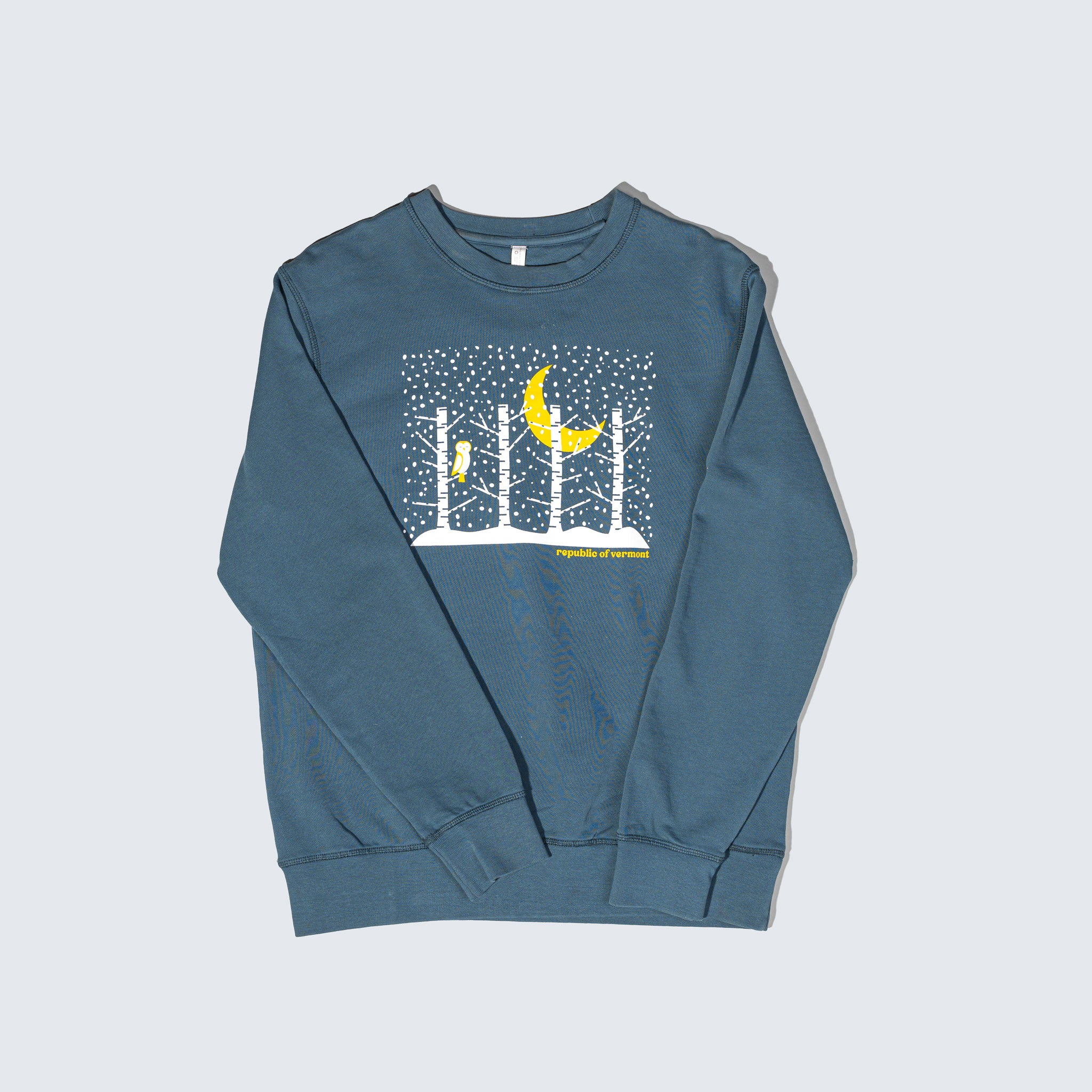 snowy moon sweatshirt
