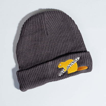 beaver knit beanie