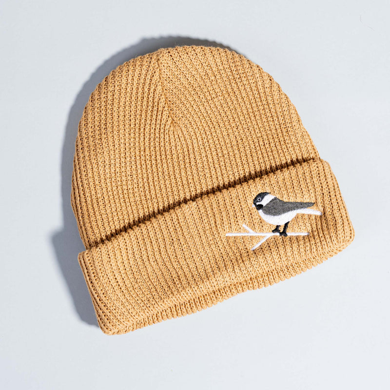 chickadee knit beanie