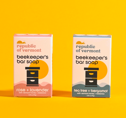beekeeper's bar soap: rose + lavender