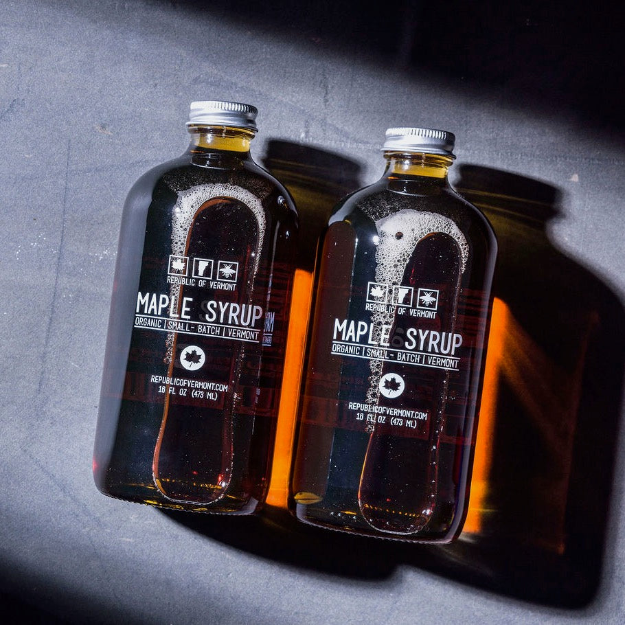Organic Vermont Maple Syrup - 16oz Bottles