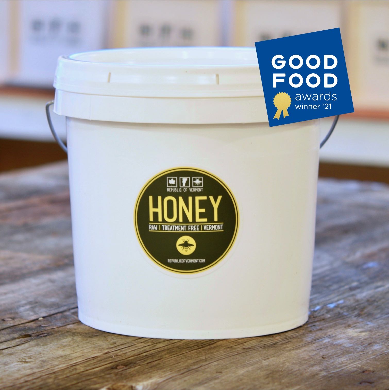 Vermont Raw Honey 24 lb Bucket